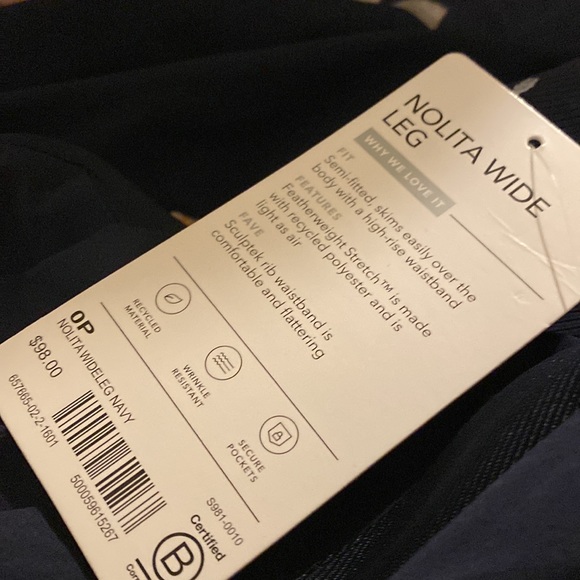 Athleta Nolita Wide Leg // Navy #657665 - Picture 8 of 16